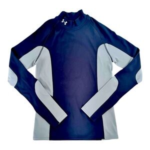 Under Armour Women’s M Compression Mock Neck Shirt Black Gray